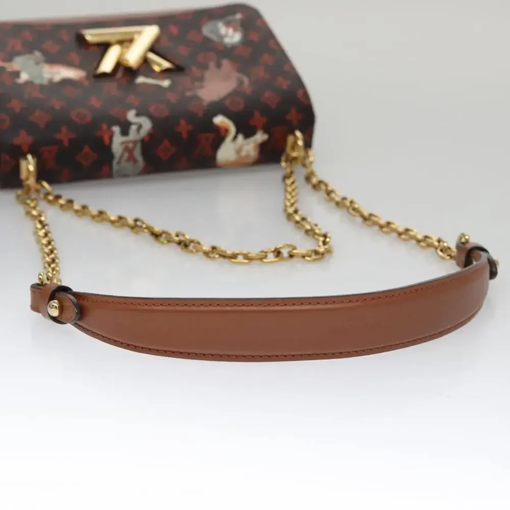 LOUIS VUITTON Catgram Sack Twist MM Shoulder Bag Marron M44408